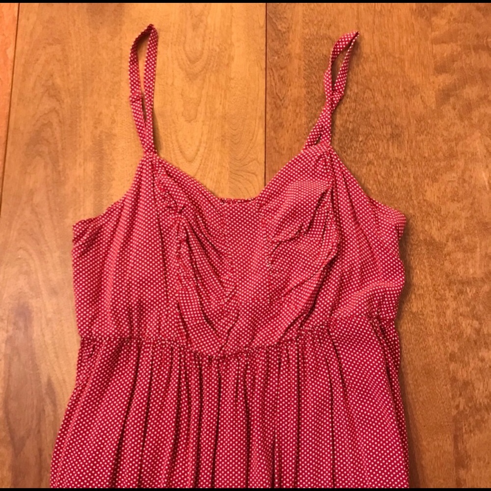 Torrid Red and white polka dot sun dress